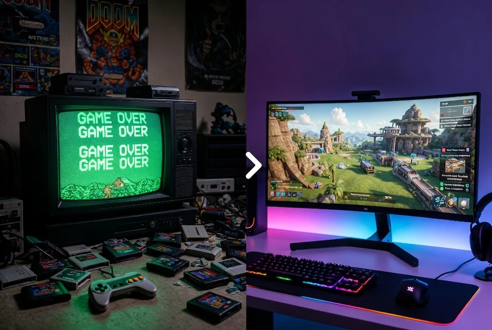 Gaming früher vs. Heute.webp
